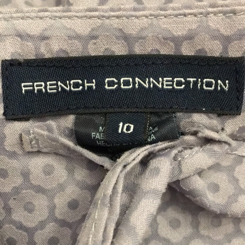 French Connection Purple Floral Size 10 Top - image 3